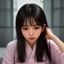 读者小林，日本文化爱好者头像，温柔女性侧脸